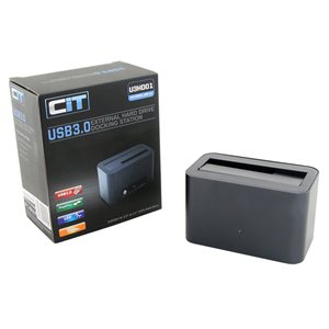 CiT 2.5/3.5 Inch SATA Docking Station Gunmetal Grey USB 3.0